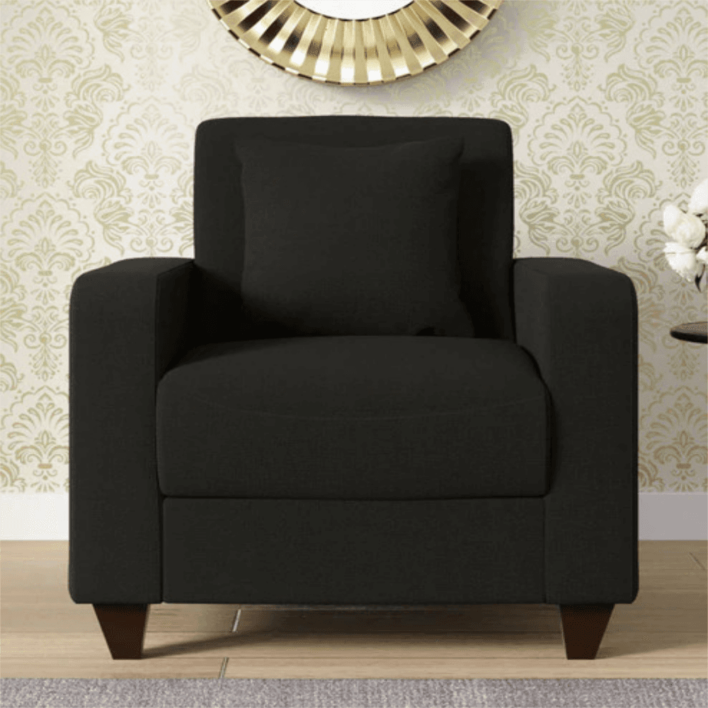 Naples One Seater Sofa in Chestnut Brown Colour