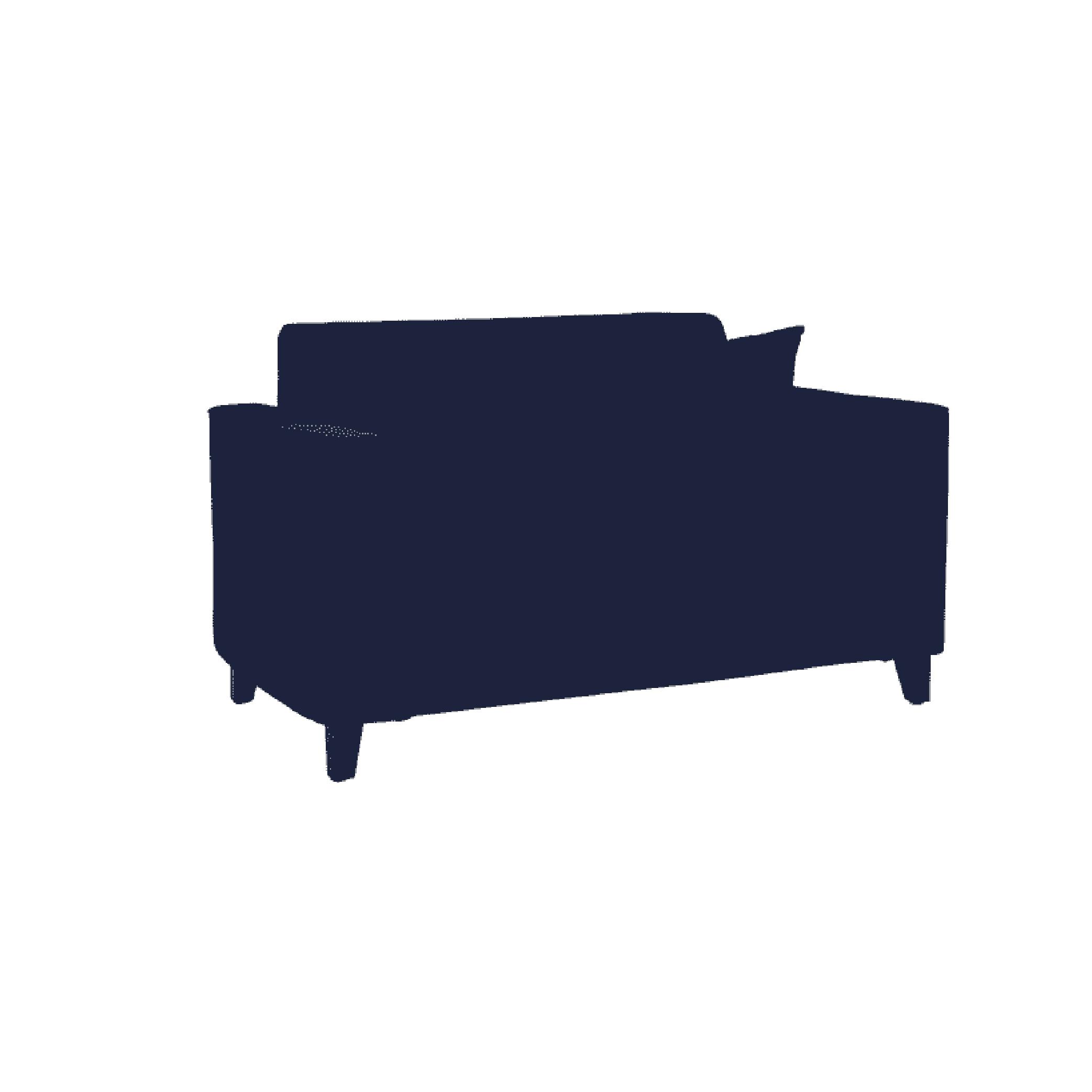 Faenza Two Seater Sofa in Navy Blue Colour