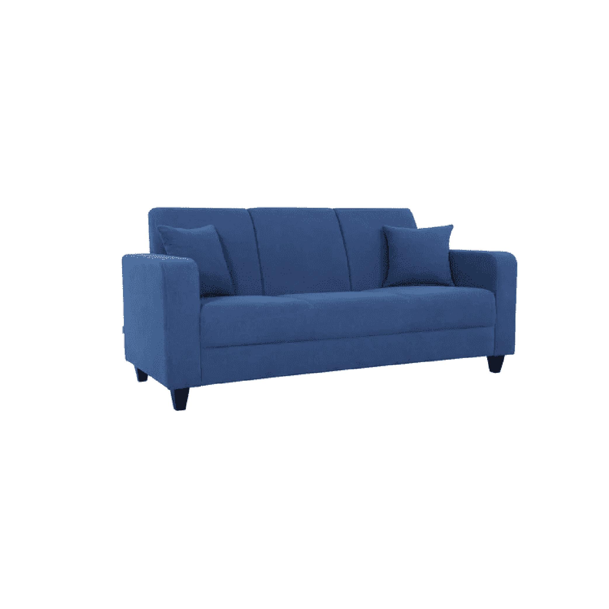 Naples Three Seater Sofa in Denim Blue Colour