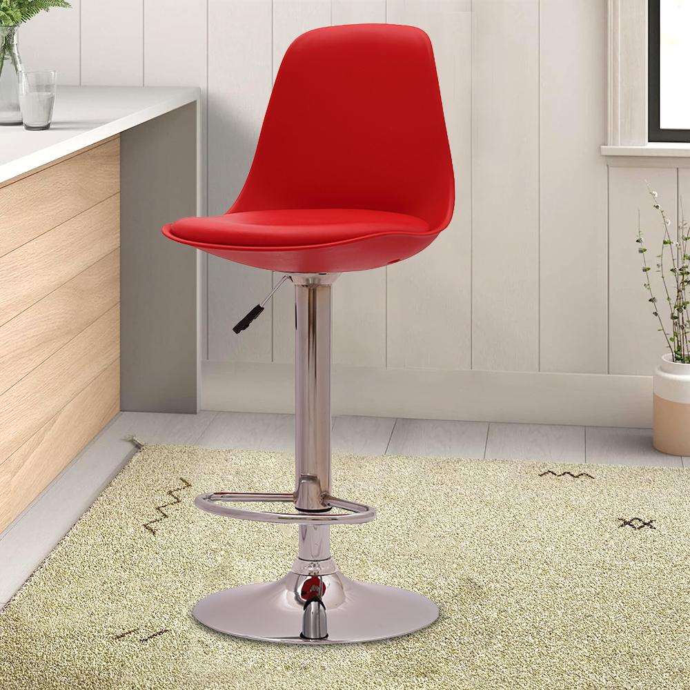 Chiltern Red Metal Bar Stool