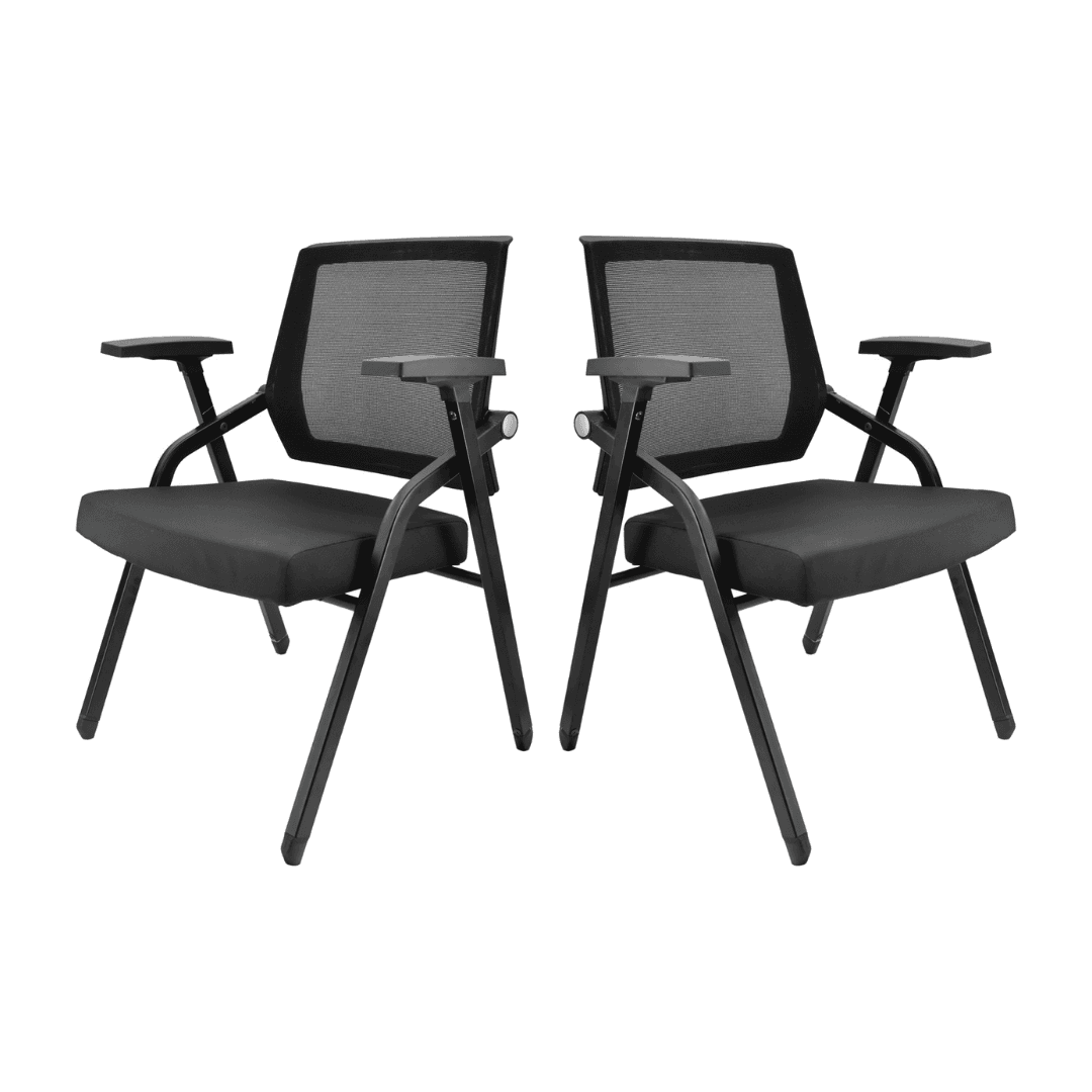 Dim Set of 2 Training Chair In Black Colour