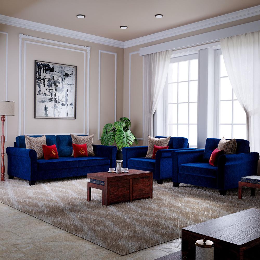 Riley Fabric 3+1+1 Seater Sofas  