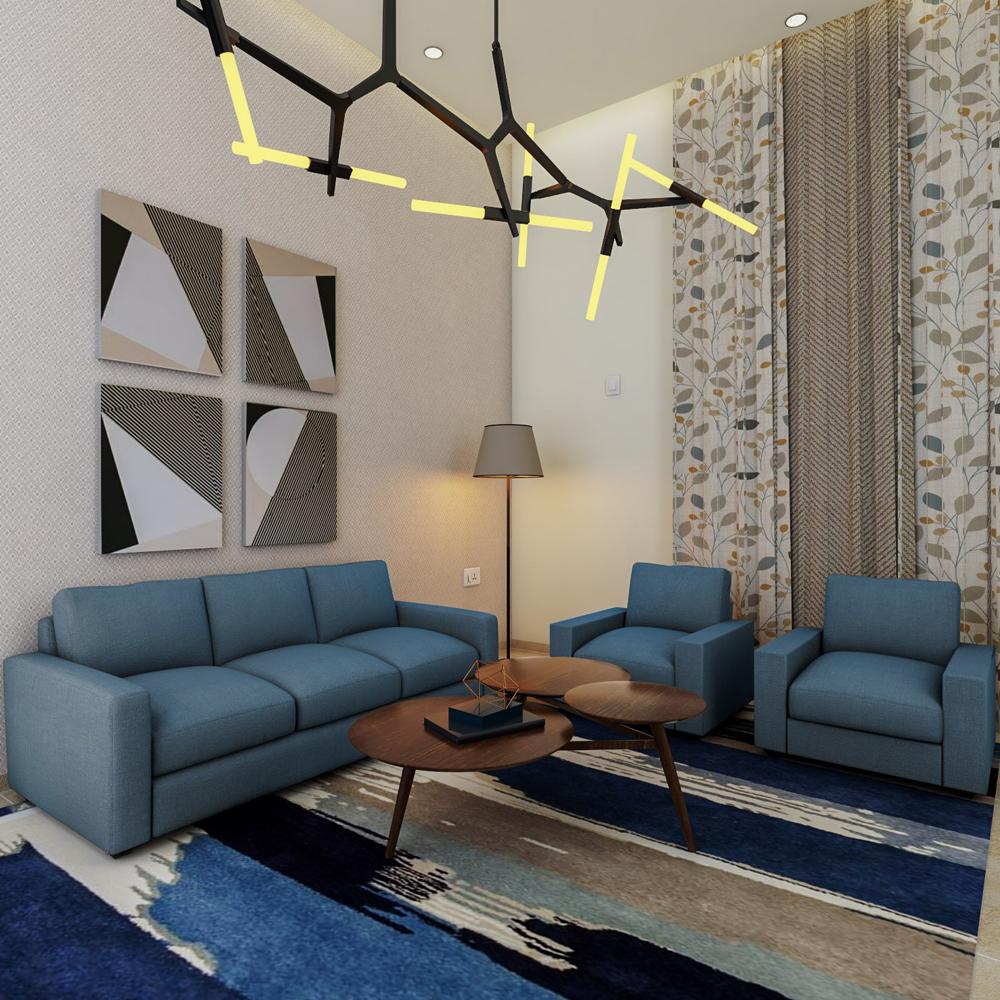 Zane Fabric 3+1+1 Seater Sofas  