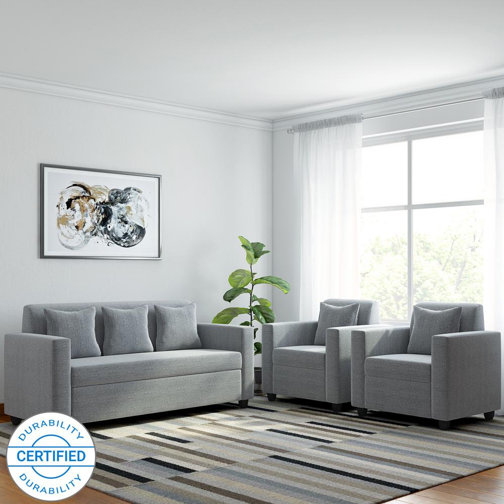 Maximiliano Fabric 3+1+1 Seater Sofas  