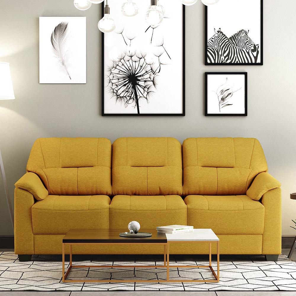 Peruna Fabric Three Seater Sofas  