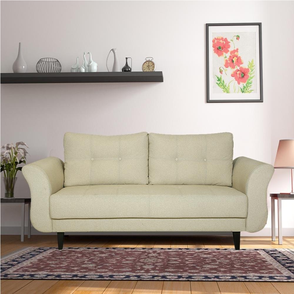Rehen Fabric Three Seater Sofas  