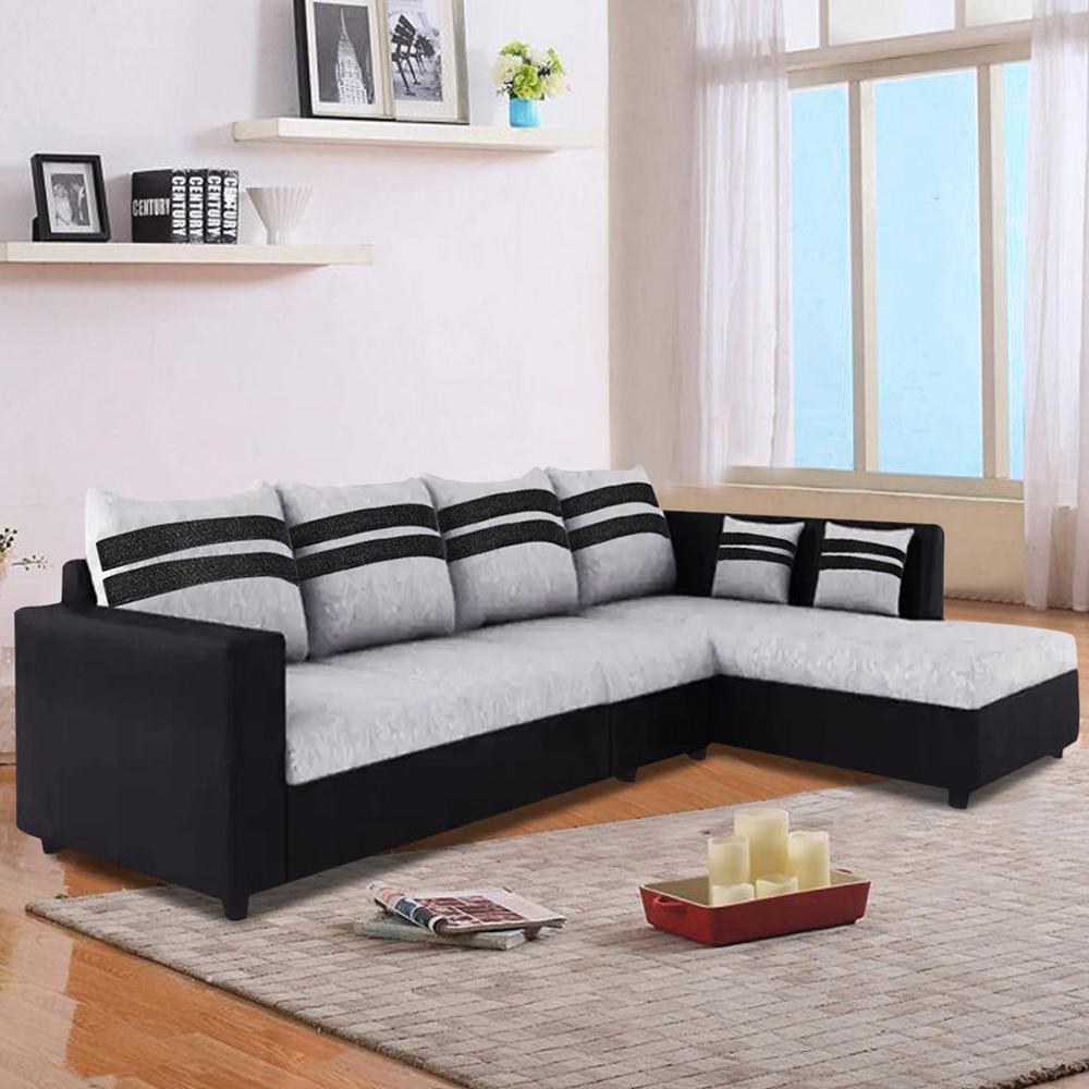 Hendrix Fabric L-shaped Sofas  
