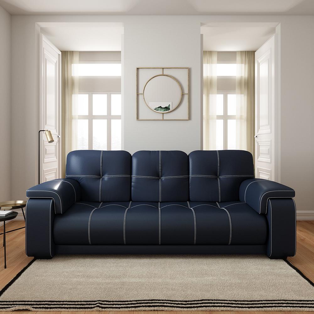 Brian Leatherette Three Seater Sofa  