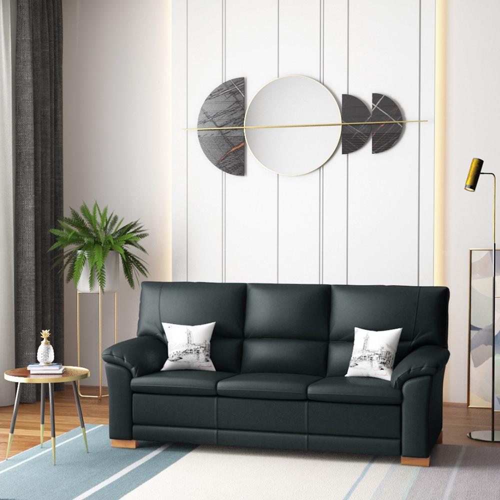 Dallas Leatherette Three Seater Sofa  