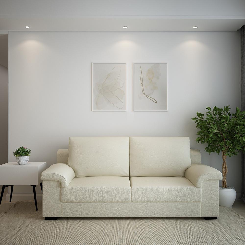 Bradley Leatherette Three Seater Sofa  