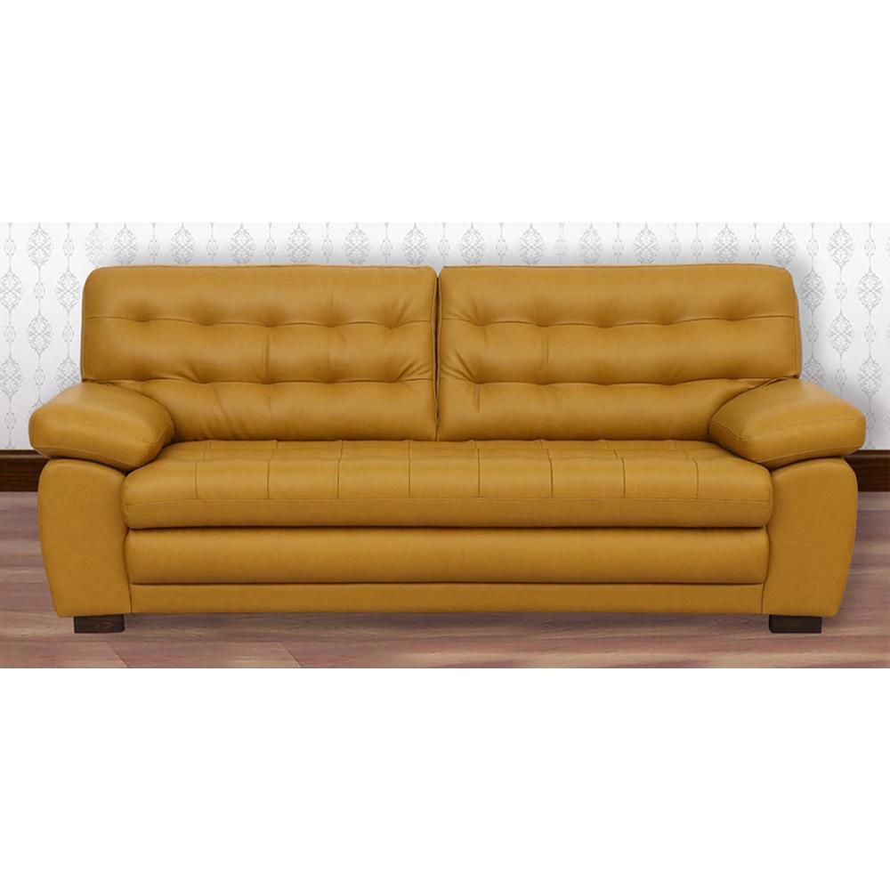 Marcus Leatherette Three Seater Sofa
