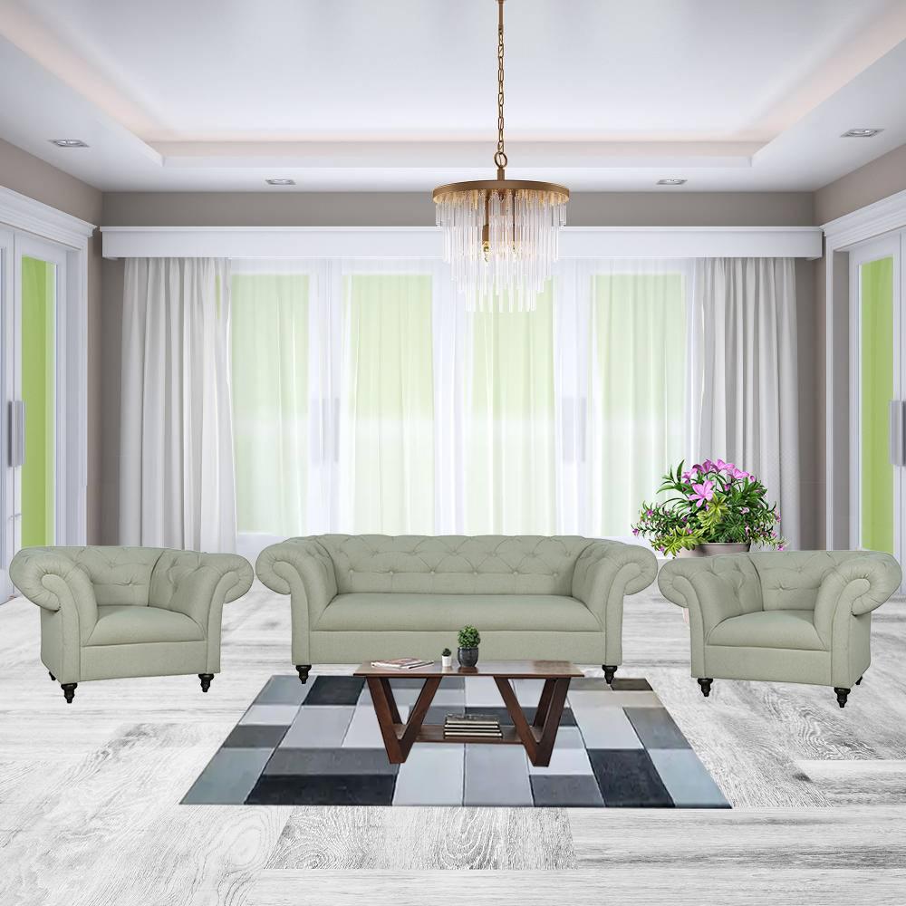 Judah Fabric 3+1+1 Seater Sofas  