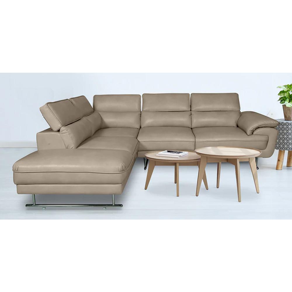 Sophie Leatherette L-Shaped Sofas   