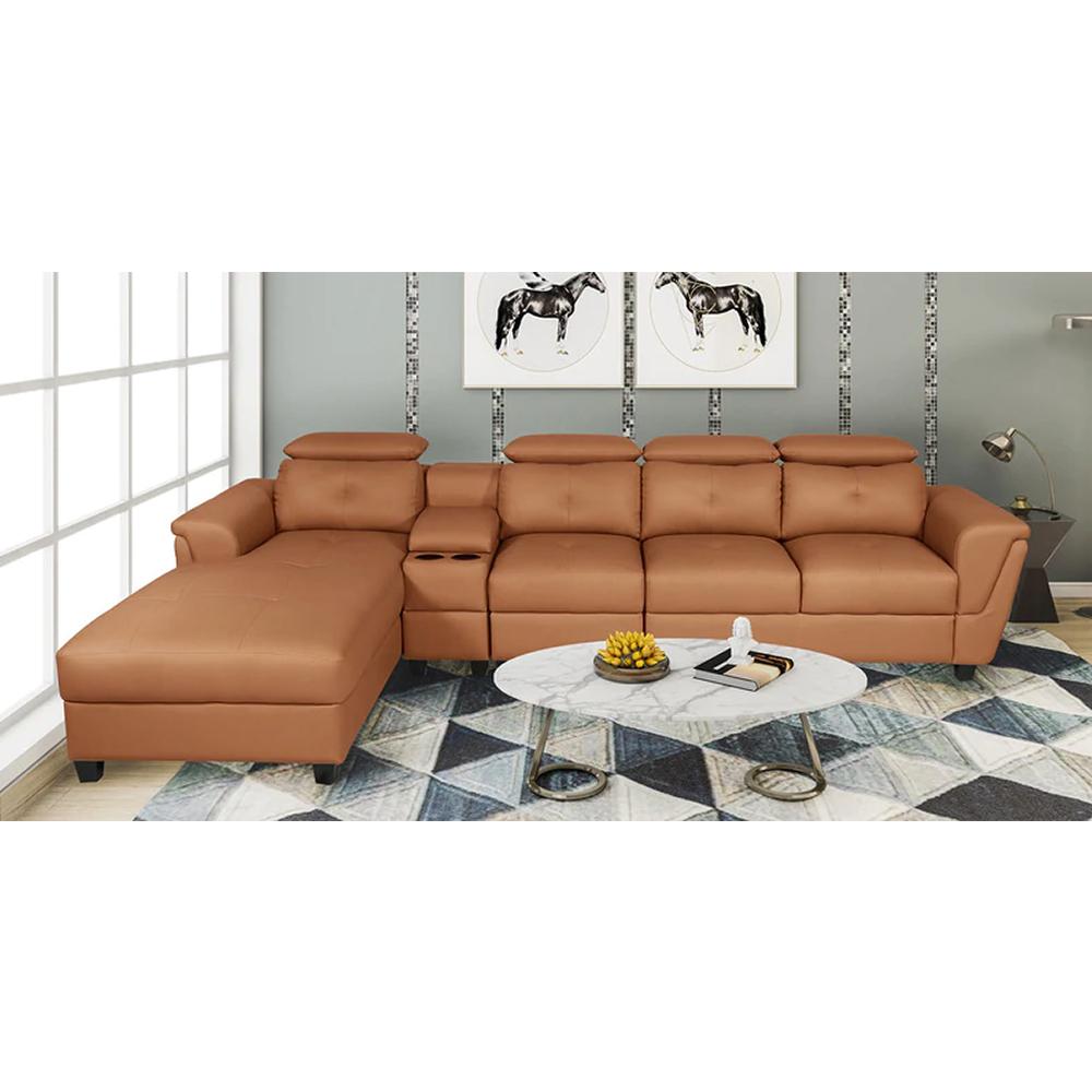 Gabriella Leatherette L-Shaped Sofas   