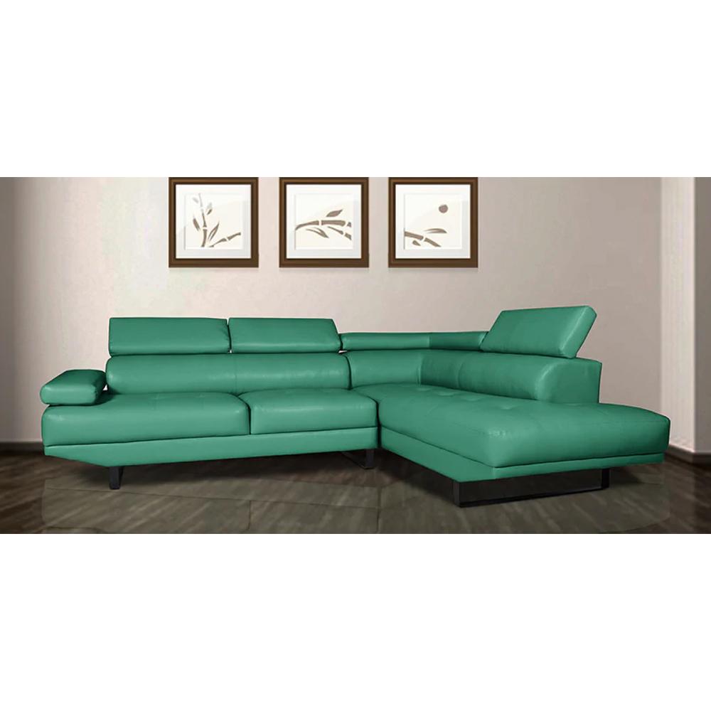 Sadie Leatherette L-Shaped Sofas   