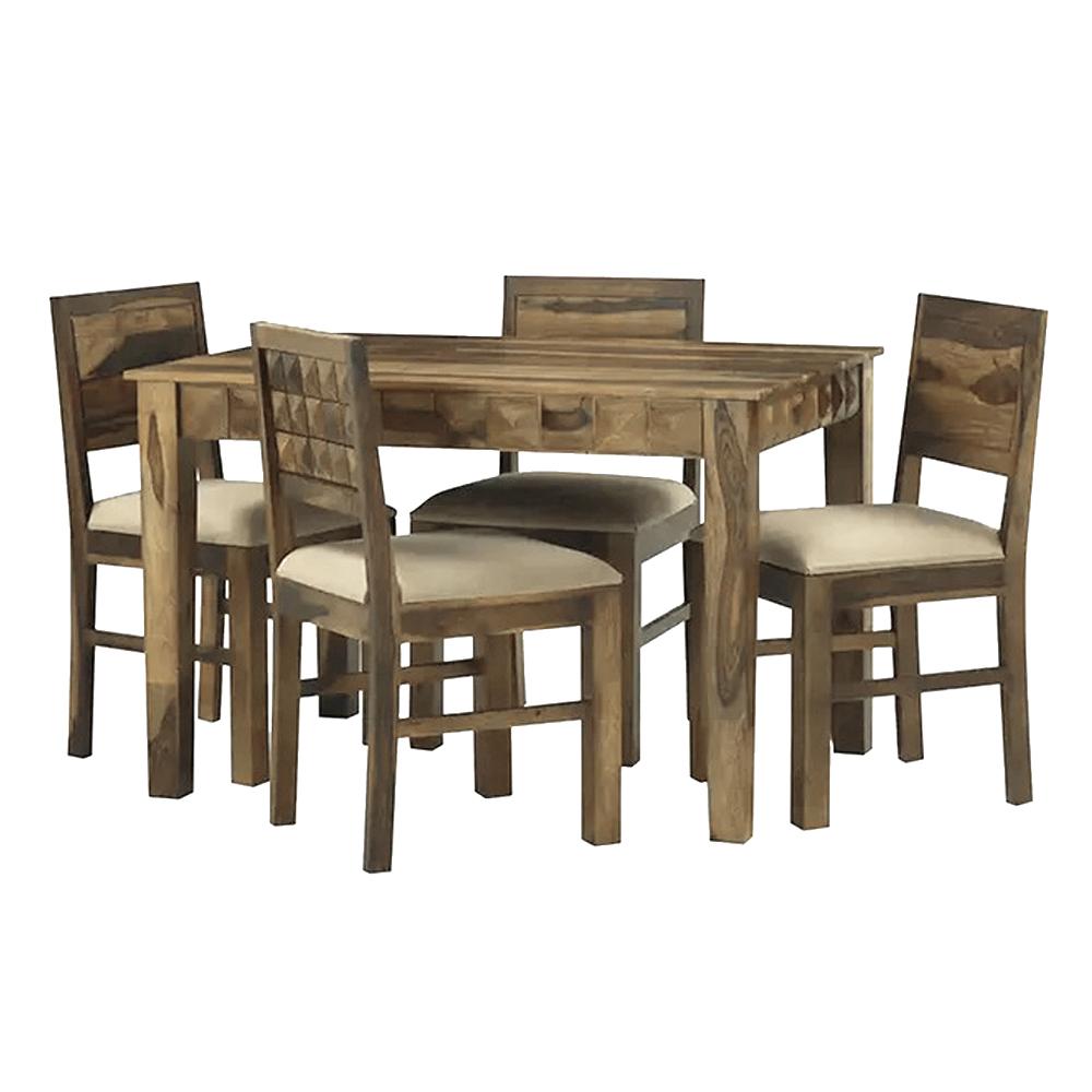 Leona 1+4 Sheesham Wood Dining Set