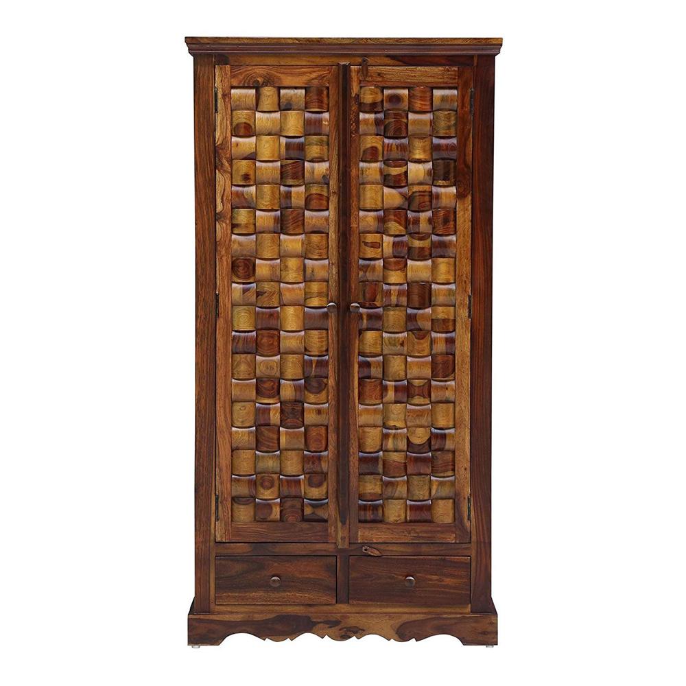 Elliot 2 Door Sheesham Wood Wardrobe