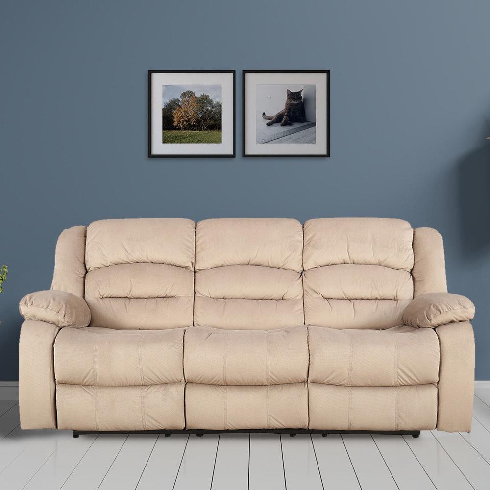 Blake Fabric Three Seater Recliner 