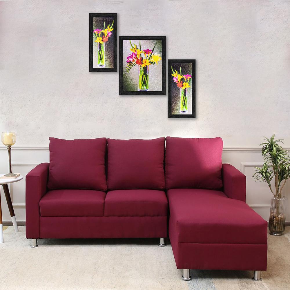 Aaric 2 Seater Lounge Sofa in Red Colour