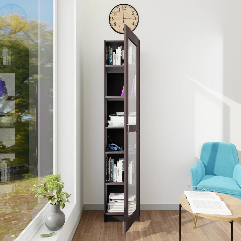 Fabriz Engineered Wood Bookshelf in Wenge Colour
