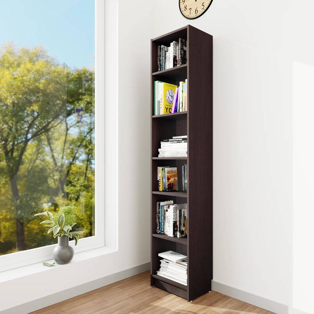 Falgun Engineered Wood Bookshelf in Wenge Colour