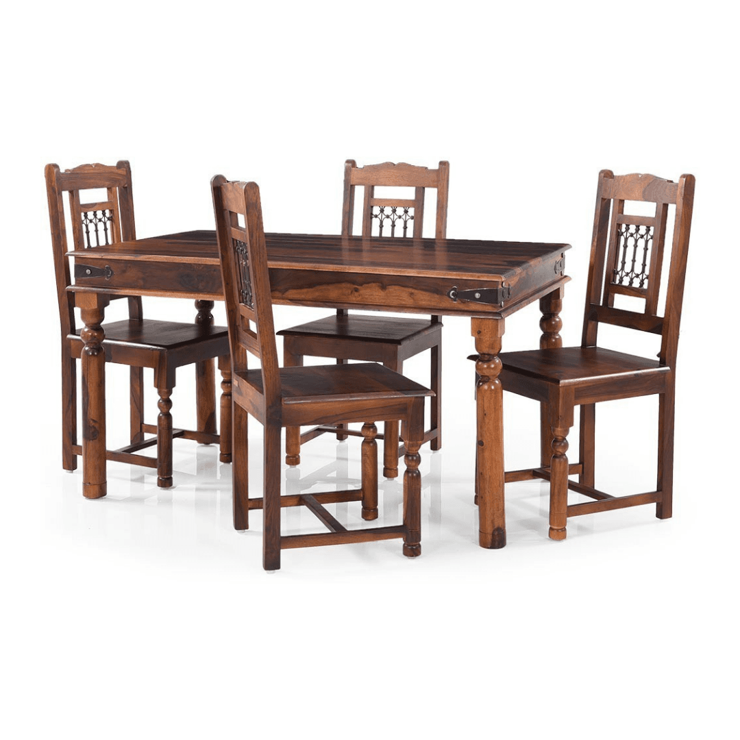 Havely 1+4 Sheesham Wood Dining Set