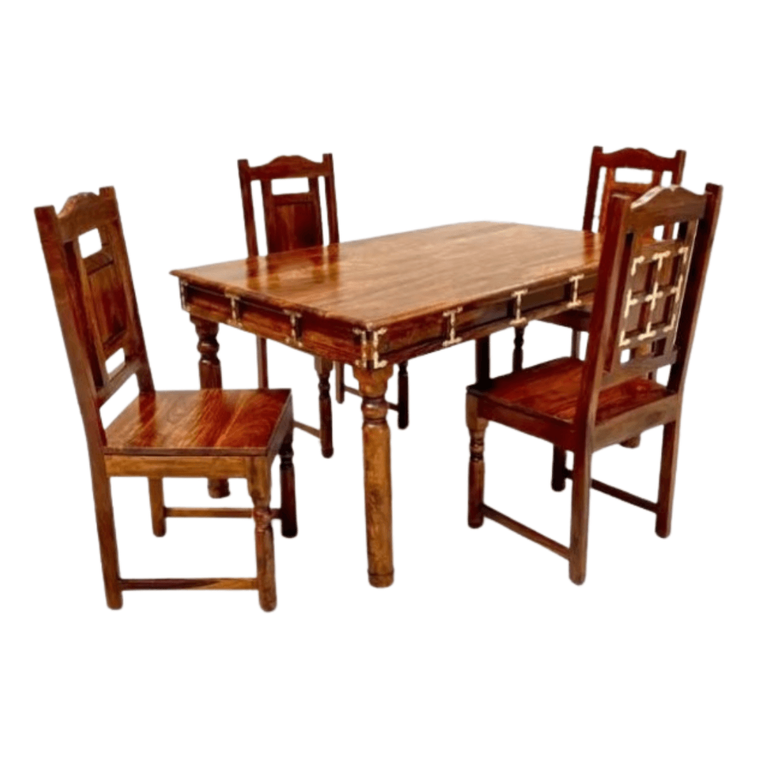 Pat 1+4 Sheesham Wood DiningSet