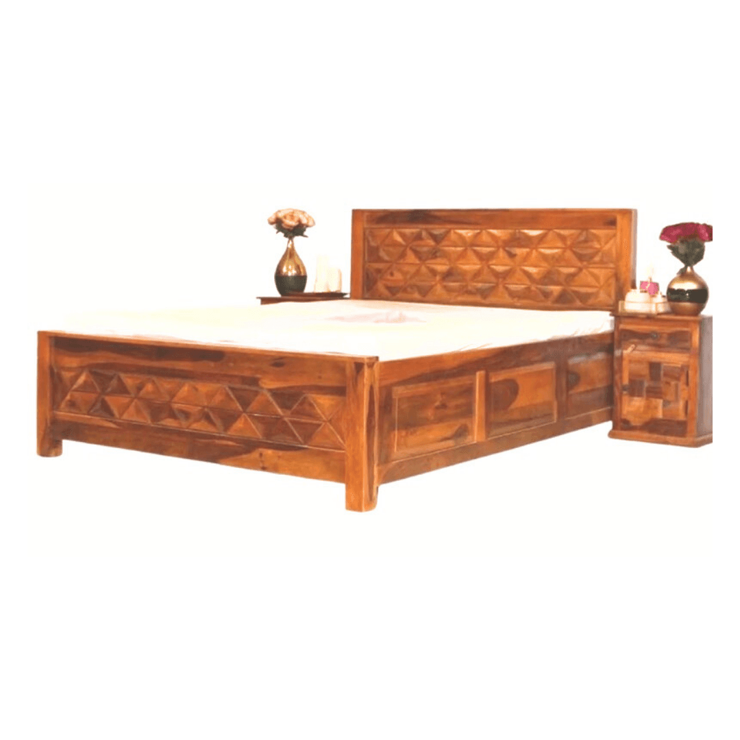 Martinoo King Size Sheesham Wood Bed