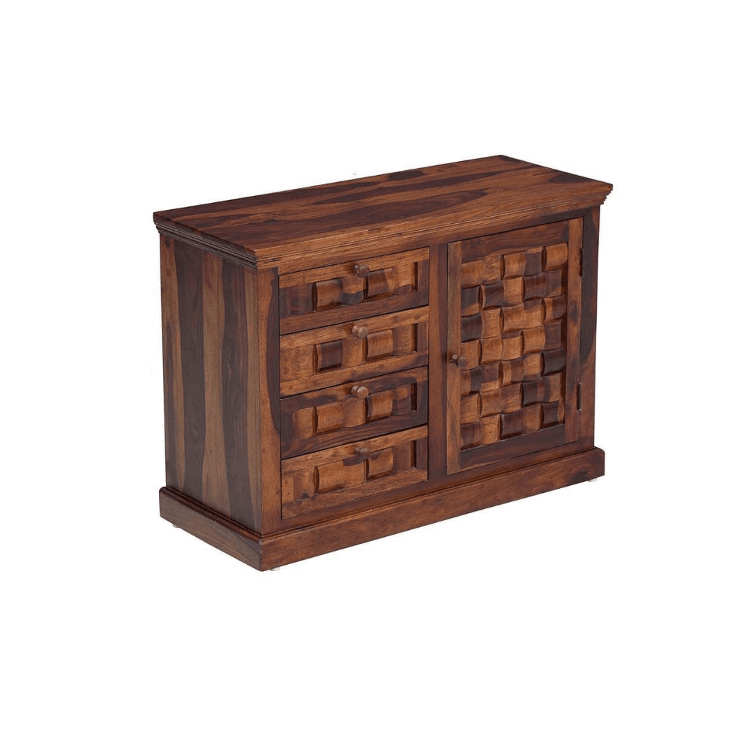 Beet Sheesham Wood Chest of Drawers