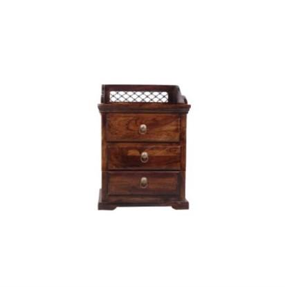 Aung Sheesham Wood Bedside Table
