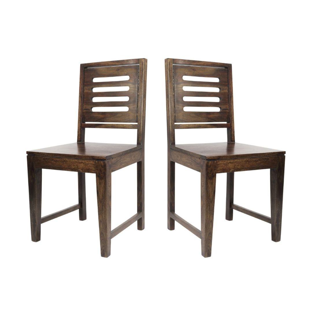 Bolivia Set of 2 Sheesham Wood Dining Chair