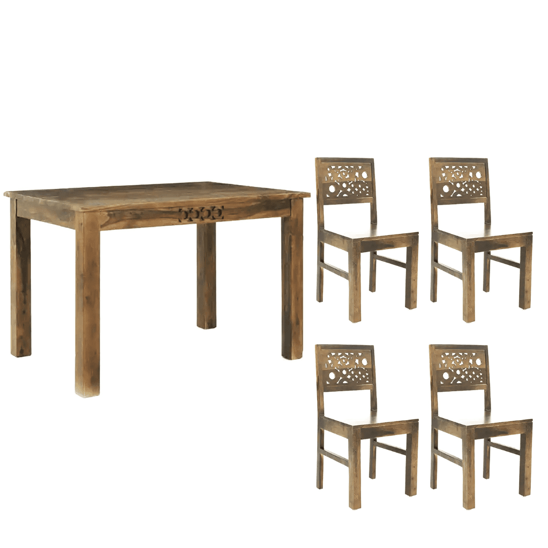 Tobias 1+4 Sheesham Wood Dining Set