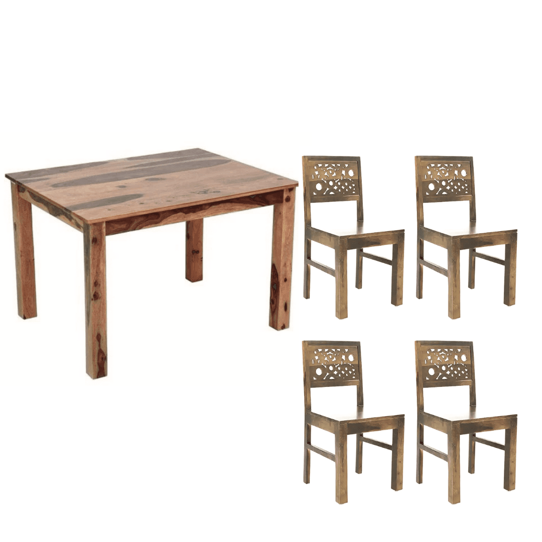 Toront 1+4 Sheesham Wood Dining Set