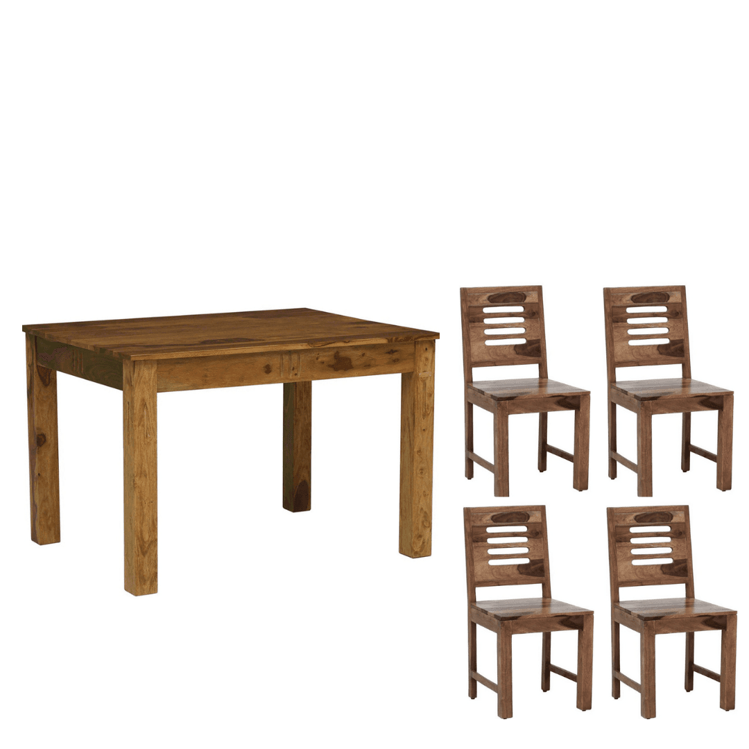 Viscara 1+4 Sheesham Wood Dining Set