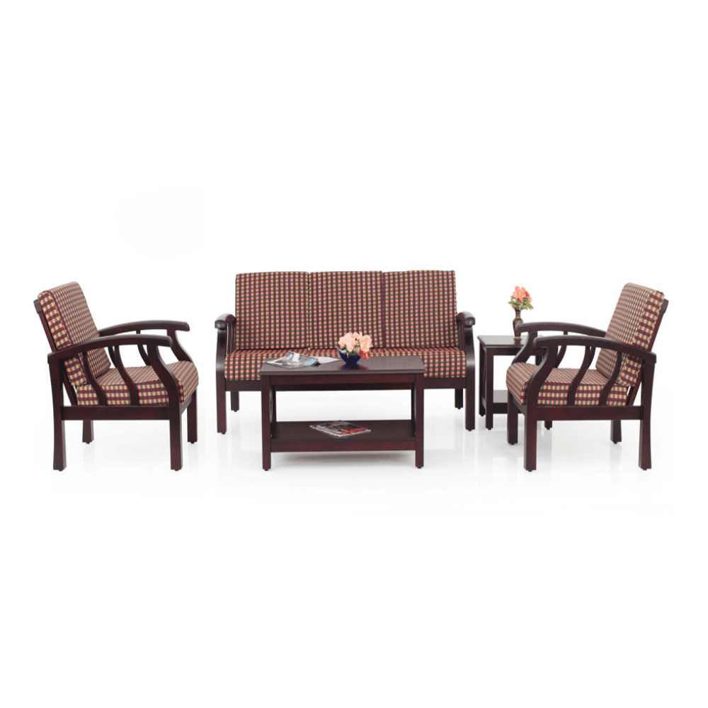 Azalea Solid Wood Sofa Set By Furniture Magik