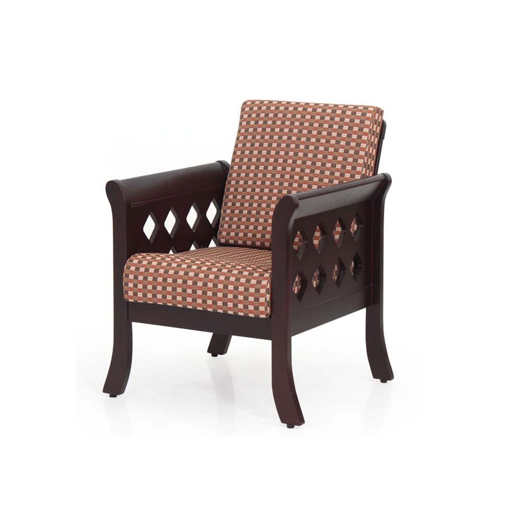 Liatris Solid Wood Single Seater Sofa By Furniture Magik