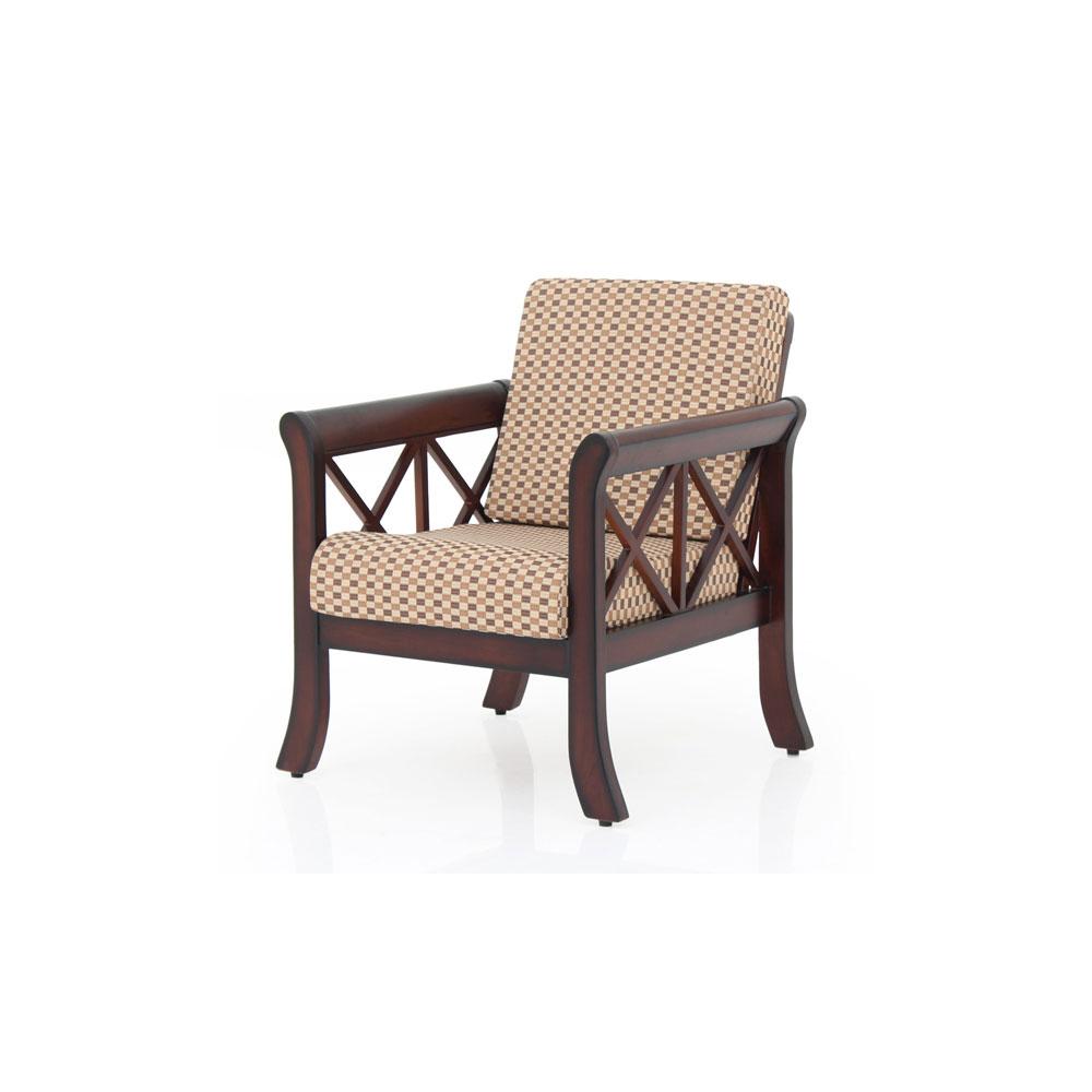 Tulip Solid Wood Single Seater Sofa By Furniture Magik