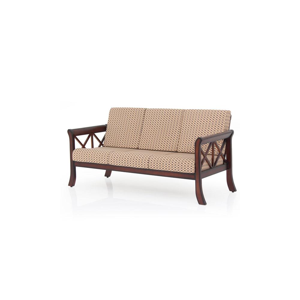 Tulip Solid Wood Three Seater Sofa By Furniture Magik