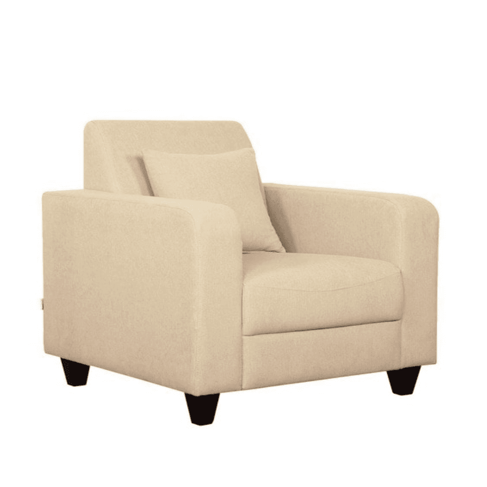 Naples One Seater Sofa in Beige Colour