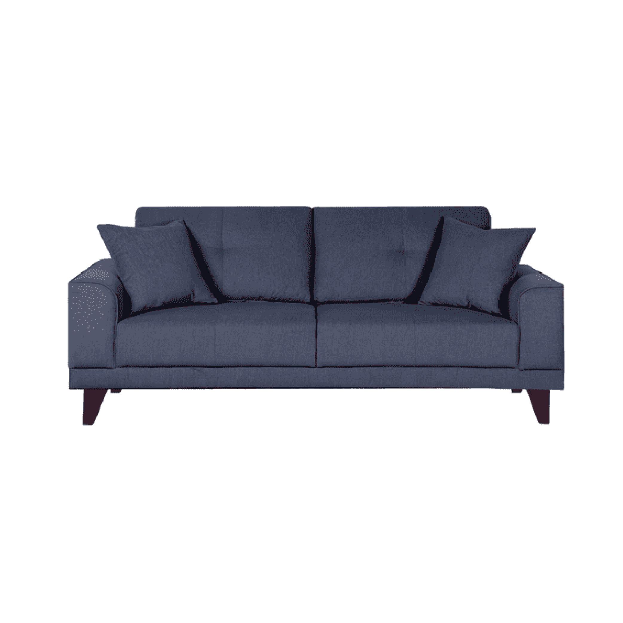 Arco Three Seater Sofa in Navy Blue Colour
