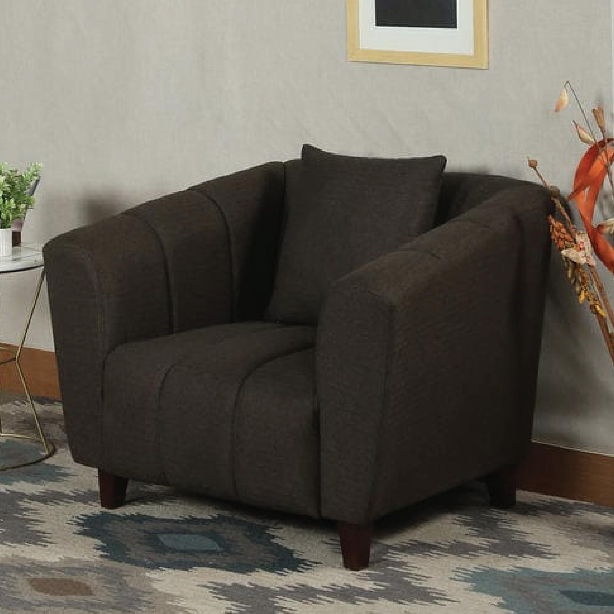 Bobbio One Seater Sofa in Brown Colour