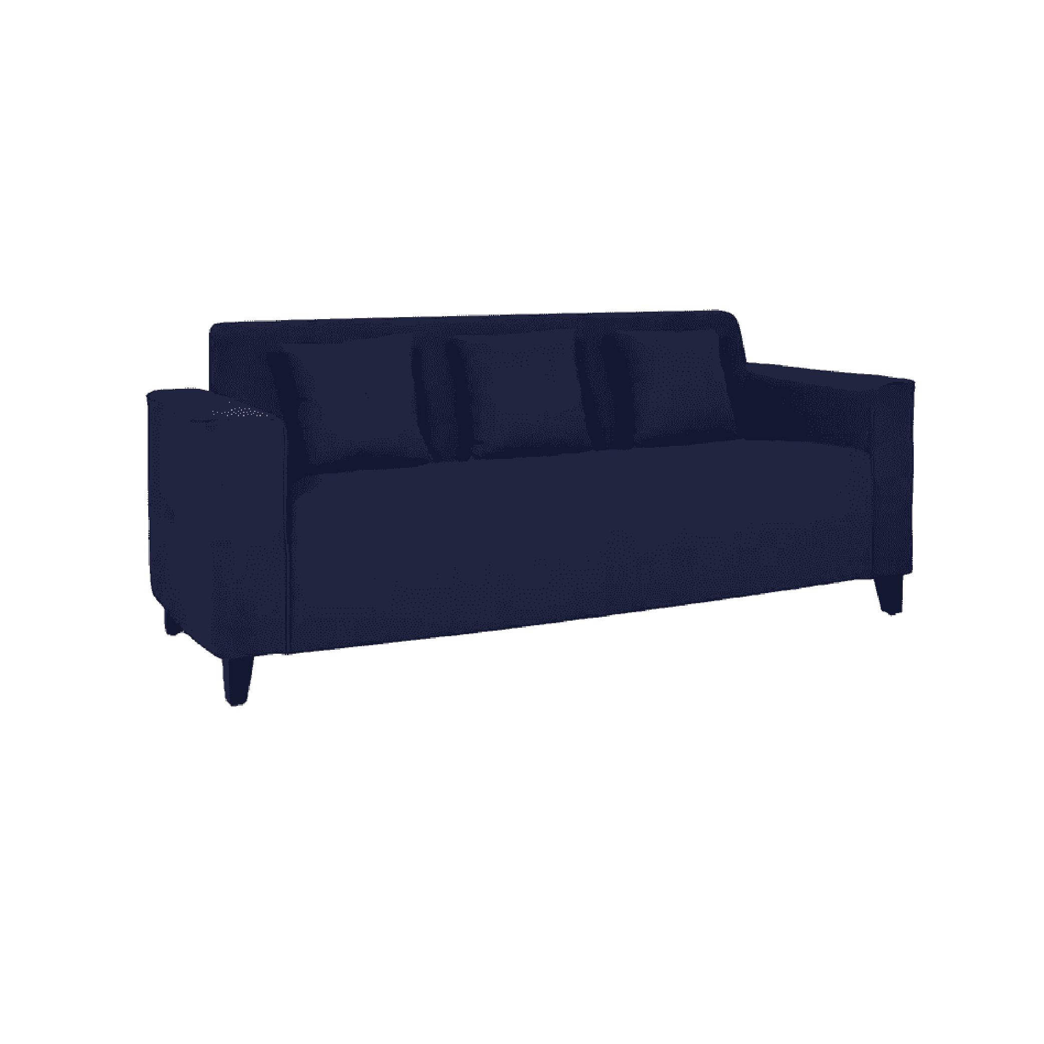 Faenza Three Seater Sofa in Navy Blue Colour