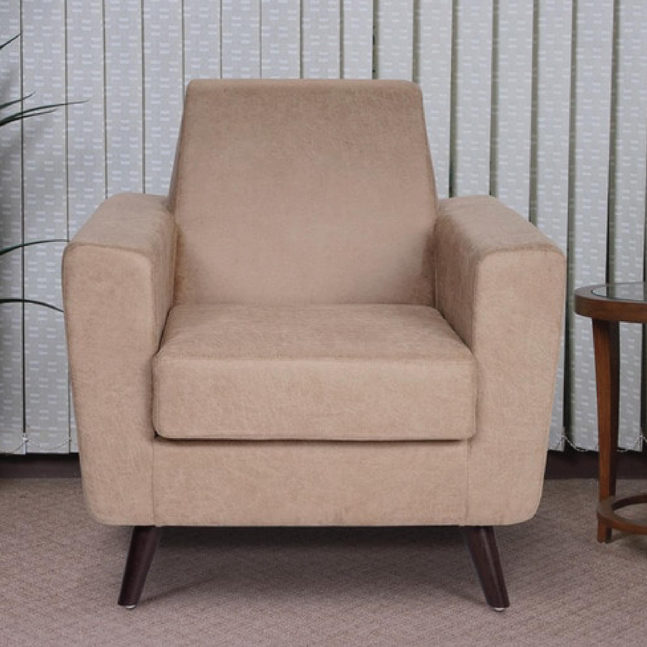 Greco One Seater Sofa in Beige Colour