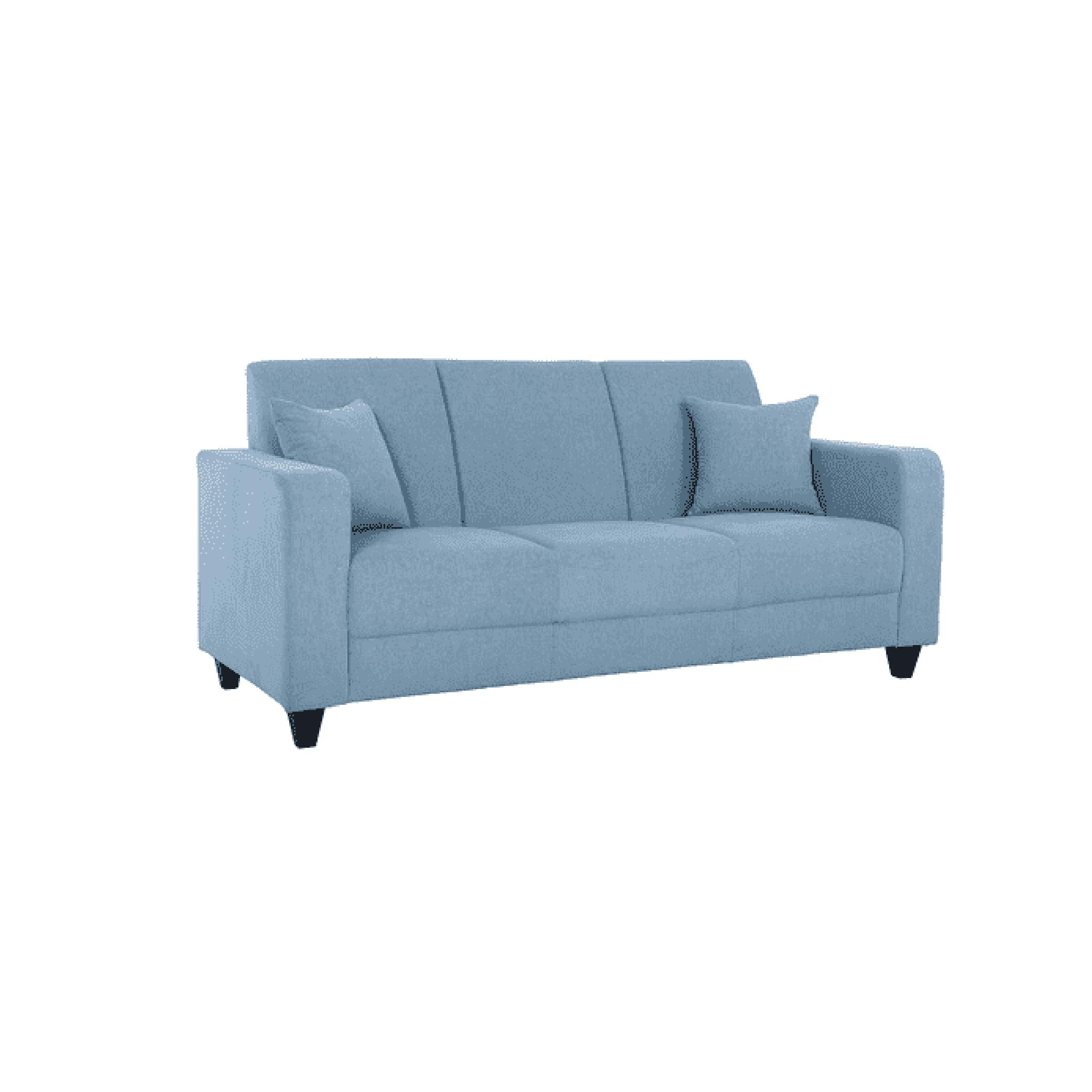 Naples Three Seater Sofa in Ice Blue Colour