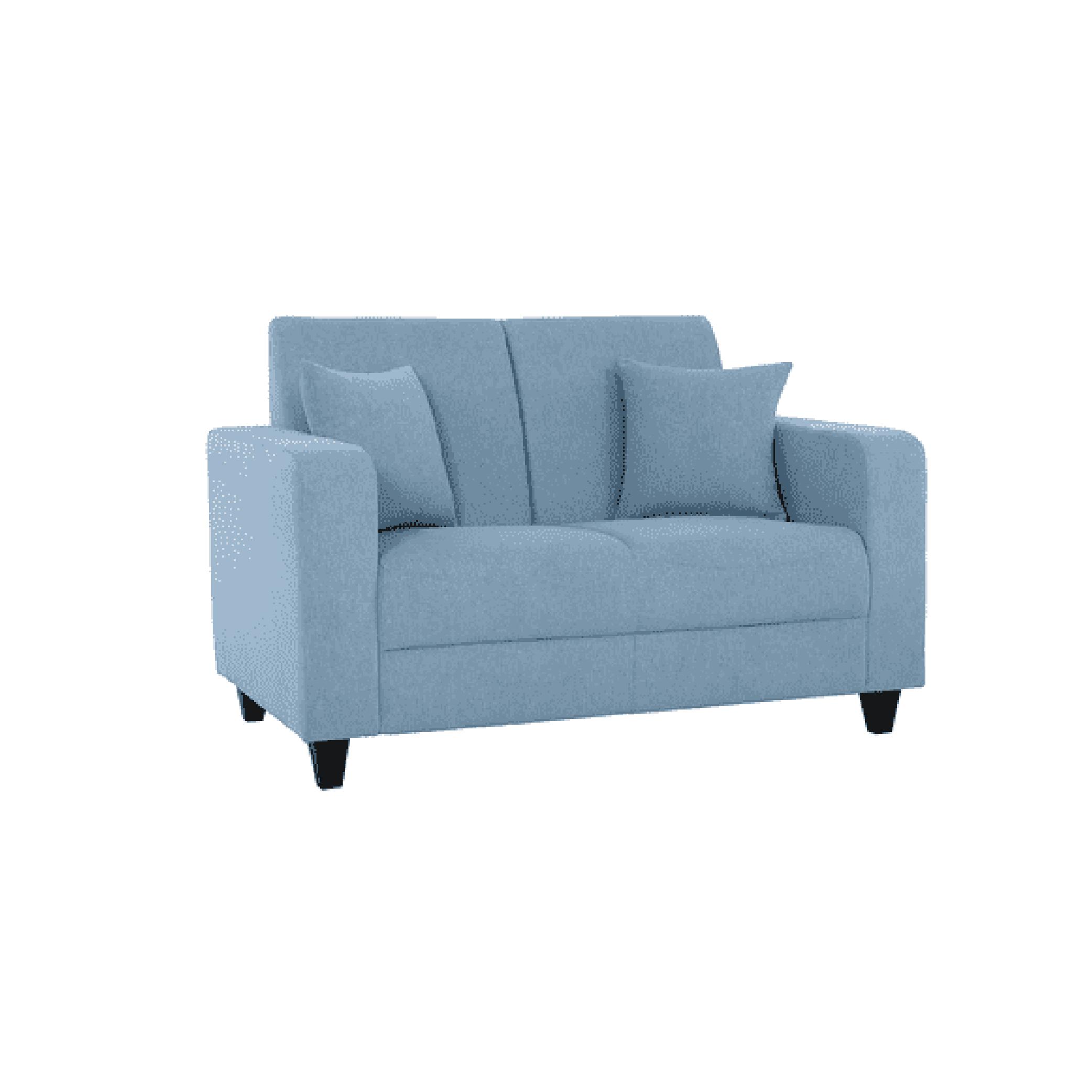 Naples Two Seater Sofa in Ice Blue Colour