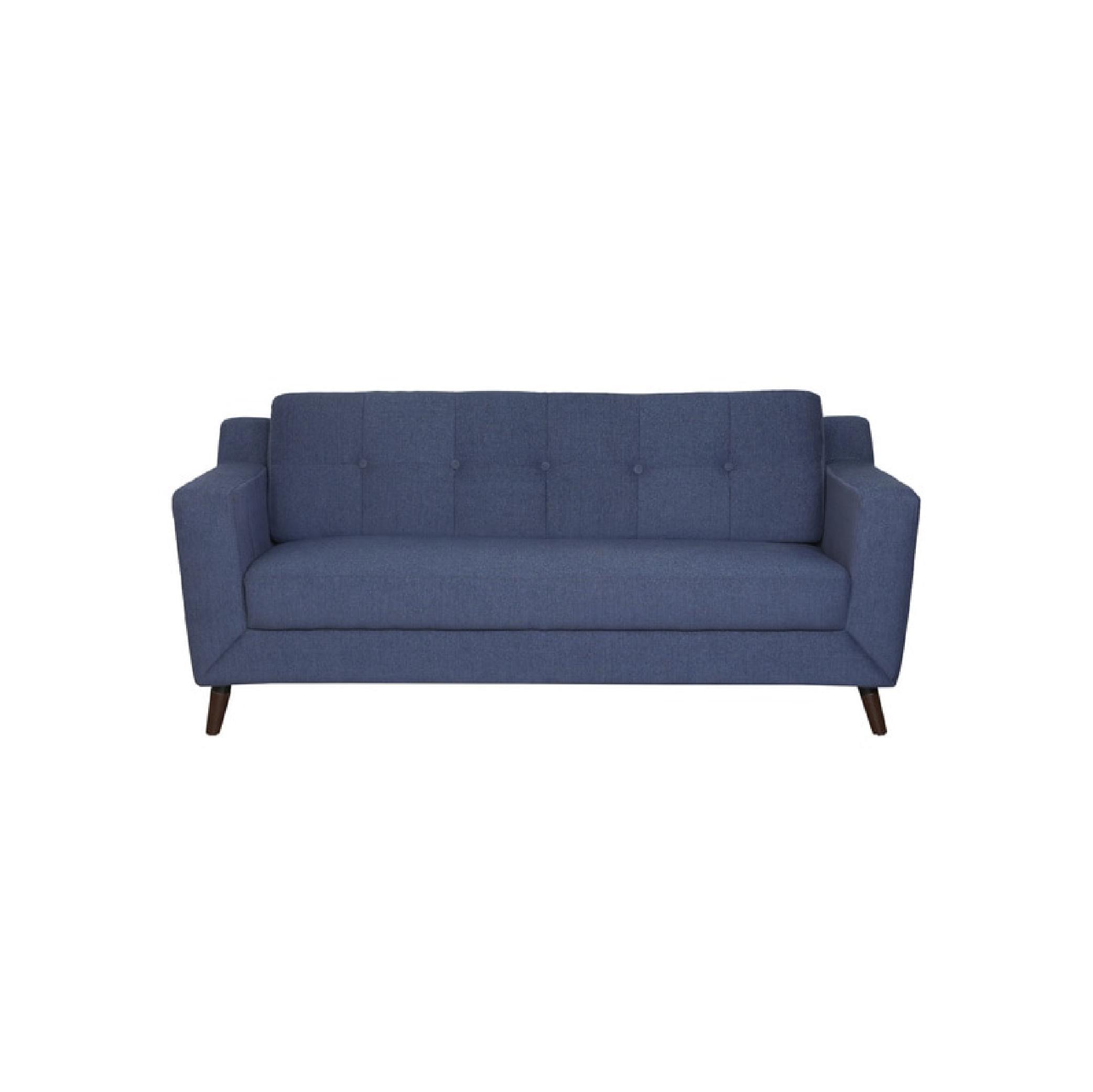 Nocera Three Seater Sofa in Navy Blue Colour