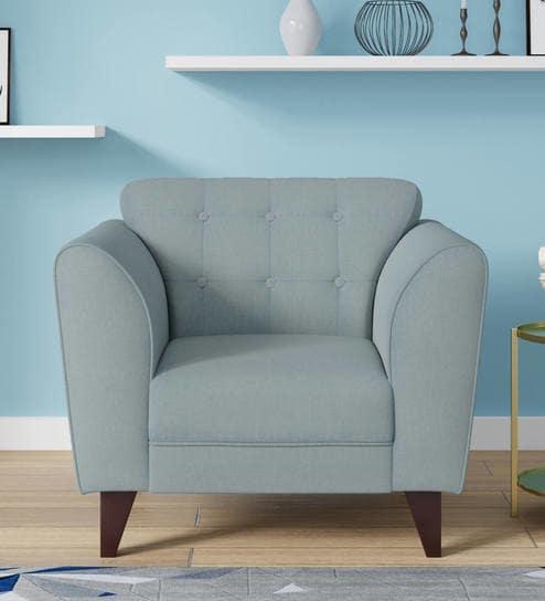 Ortici One Seater Sofa in Ice Blue Color