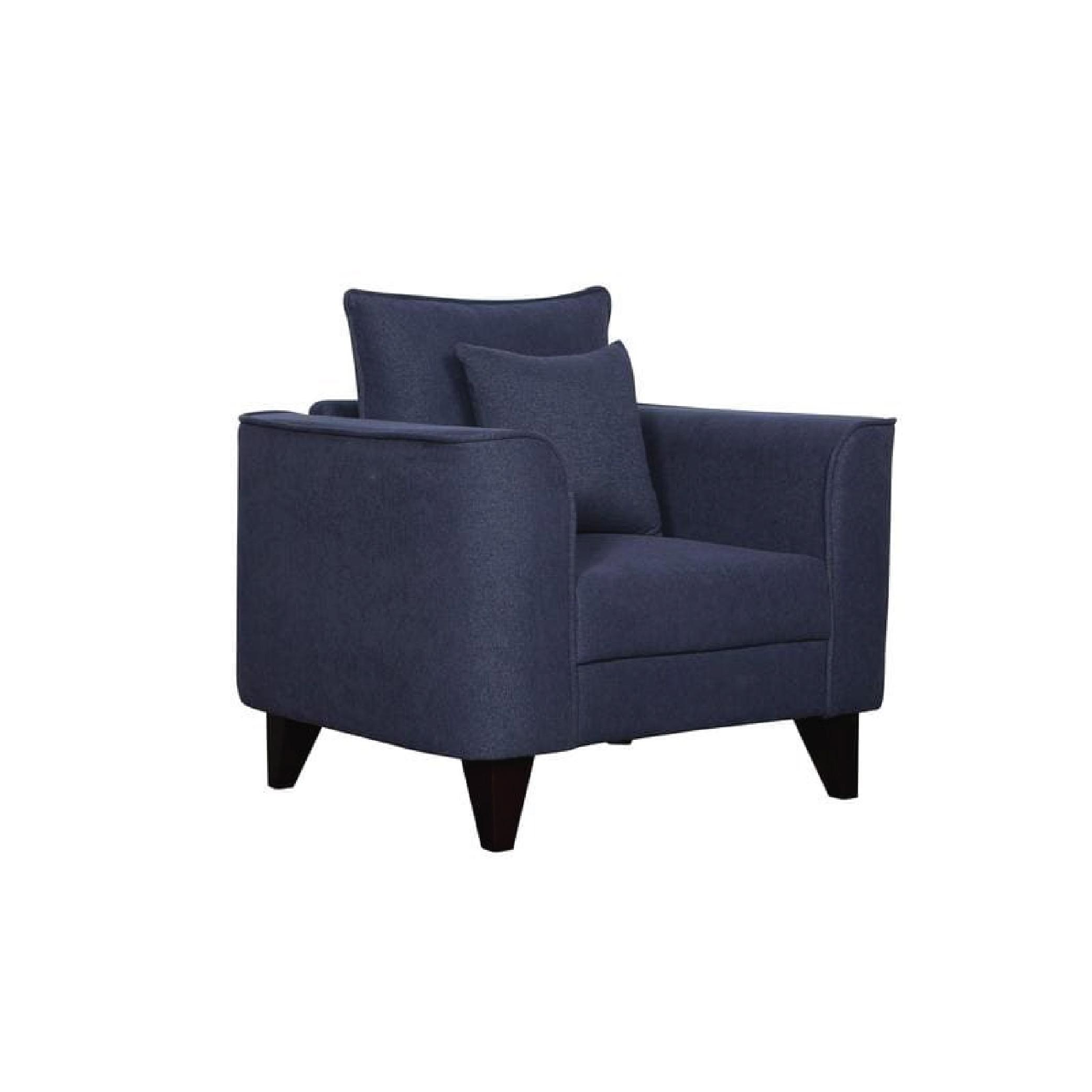Sessa One Seater Sofa in Navy Blue Colour