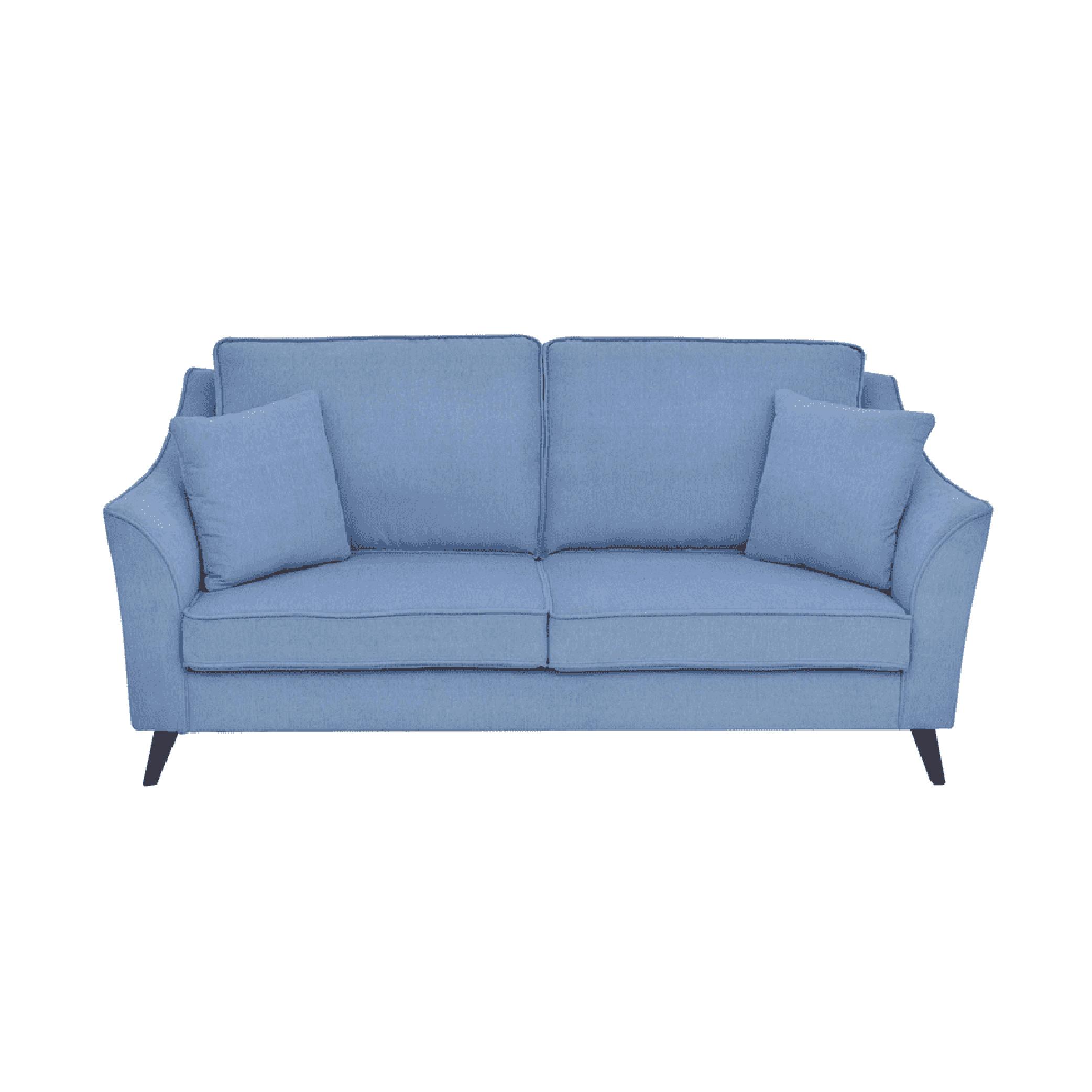 Sessa Three Seater Sofa in Ice Blue Colour