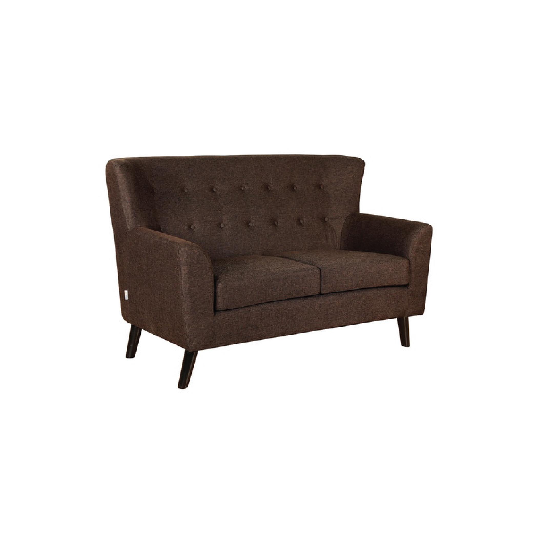 Torre Two Seater Sofa in Dark Brown Colour